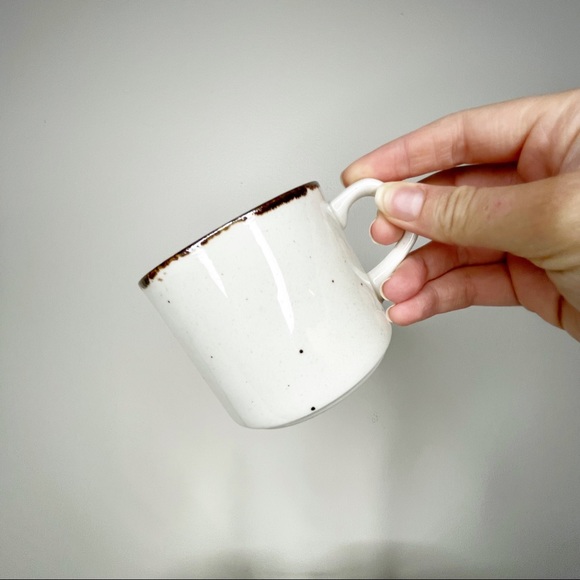 Set of 4 Brown Speckle Mini Mugs - Picture 4 of 16